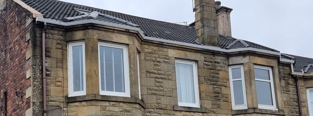 Sandstone houses in Airdrie after cast iron replacement