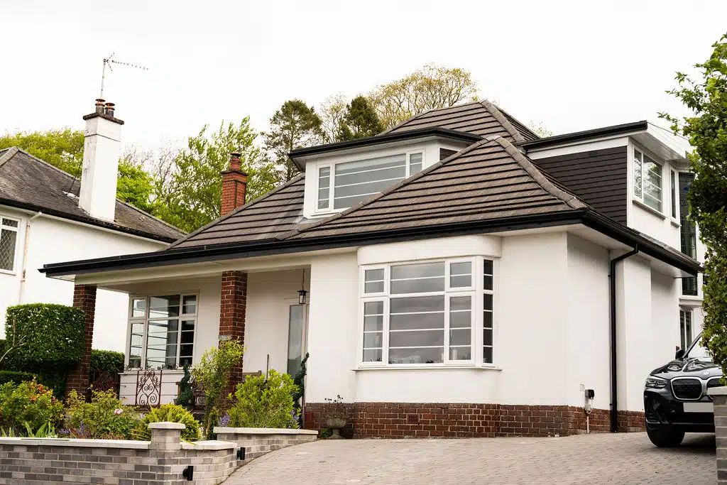 1930s bungalow in Newton Mearns with seamless gutters