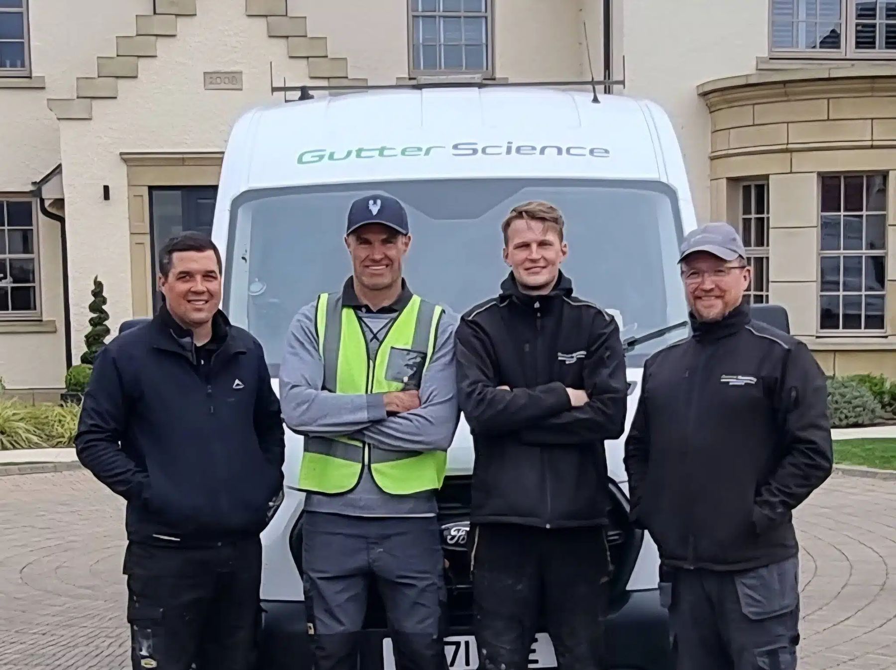 The Gutter Science team in front of their van